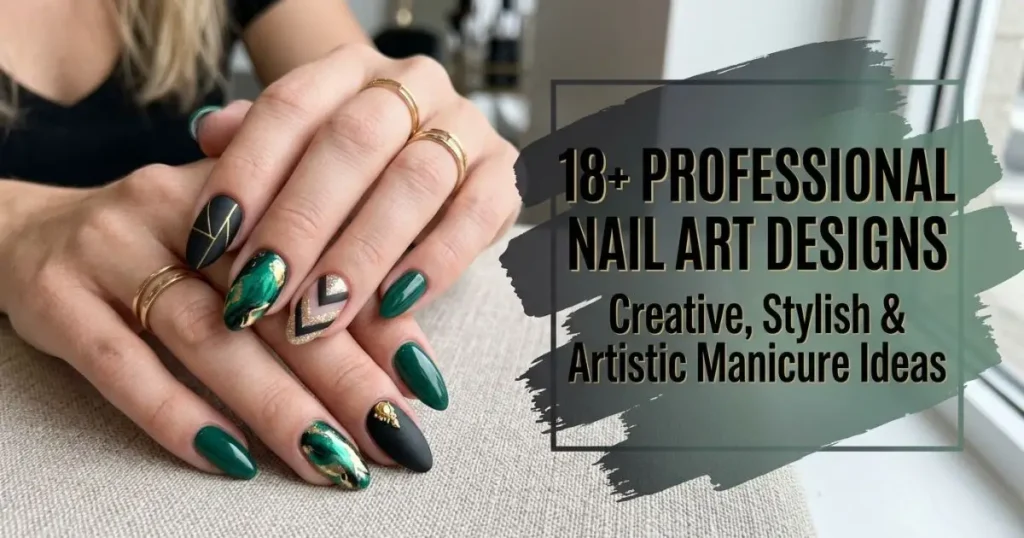 Creative professional nail art designs featuring artistic details, elegant patterns, and stylish manicure inspiration.